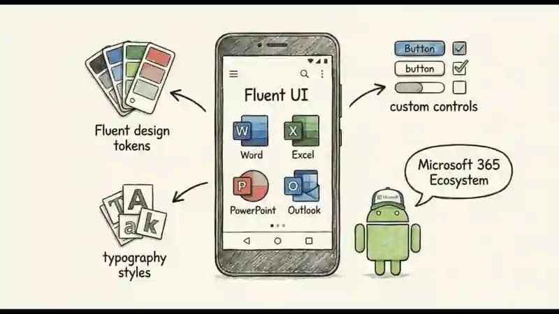 Fluent UI Android project screenshot